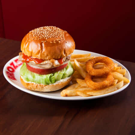 レッドホットチリチキンバーガー | 人形町でハンバーガーのデリバリーならブラザーズ デリバリー人形町店